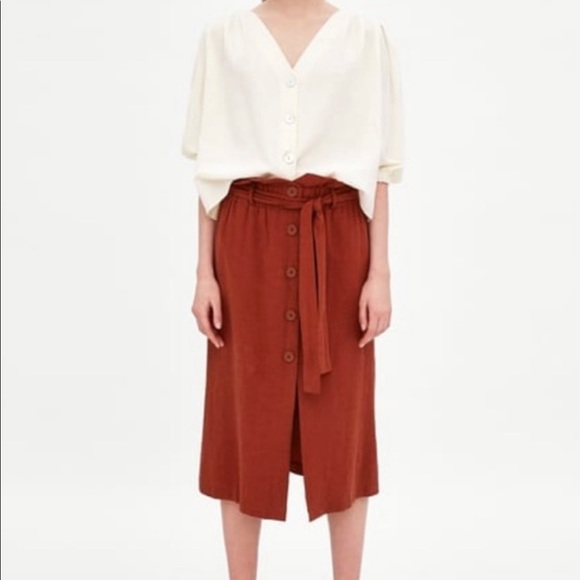 Zara Linen Skirt - Size XS - Picture 1 of 3